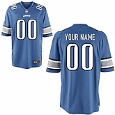 Men Nike Detroit Lions Customized Blue Team Color Stitched NFL Game Jersey,baseball caps,new era cap wholesale,wholesale hats